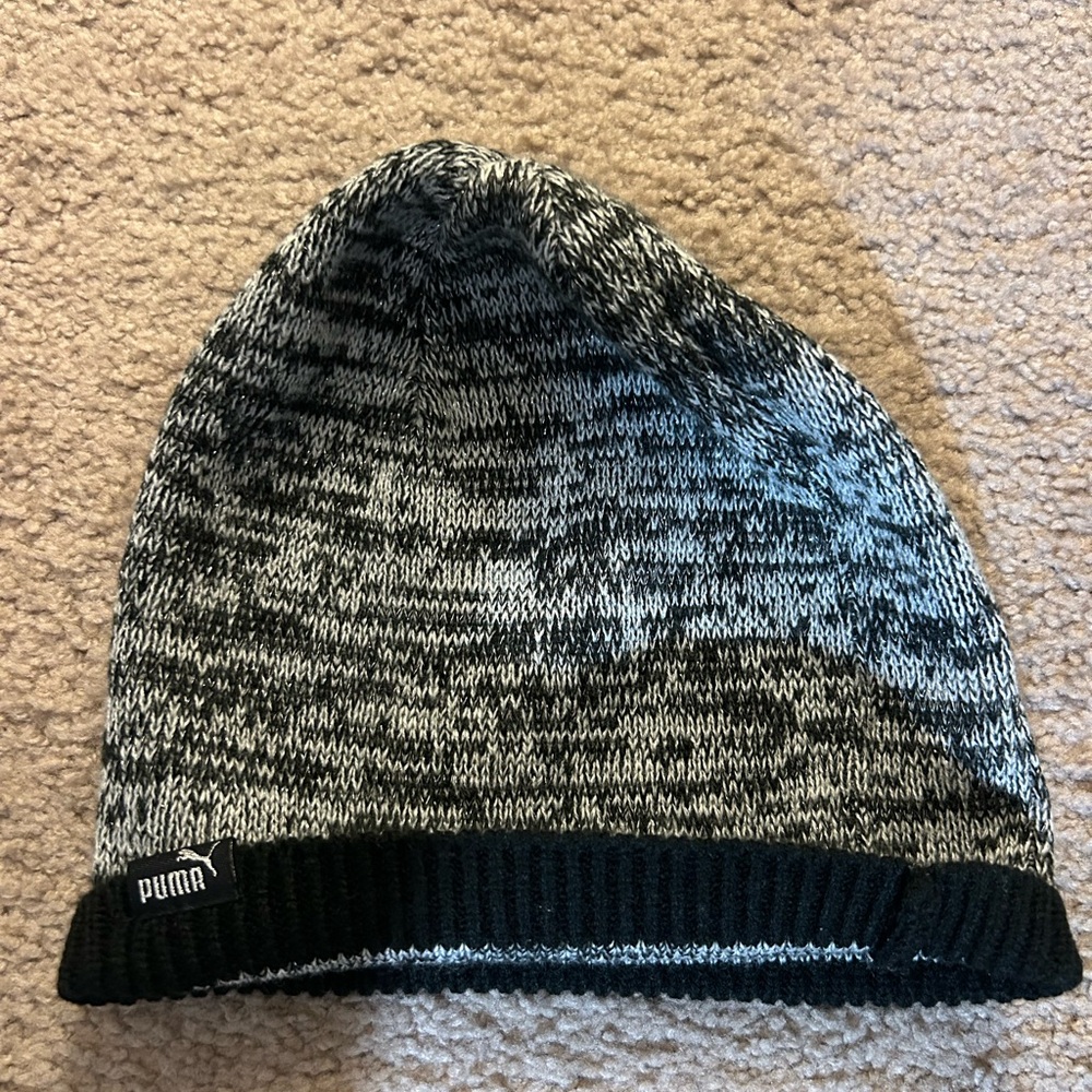 Puma Monochrome Knit Beanie - Picture 2 of 2